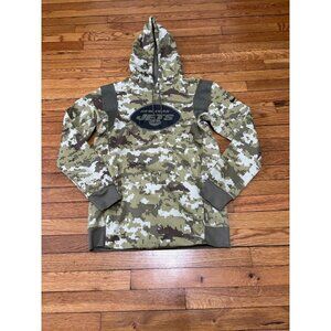 Nike Salute To Service New York Jets Hoodie Sweatshirt Mens Small Green Camo NWT